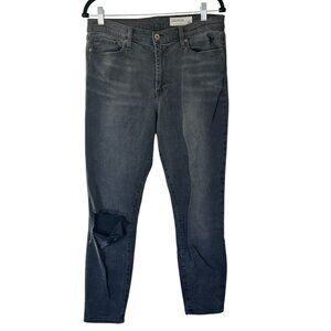 Women's Pistola Black Distressed Classic‎ Denim Jeans Size 31